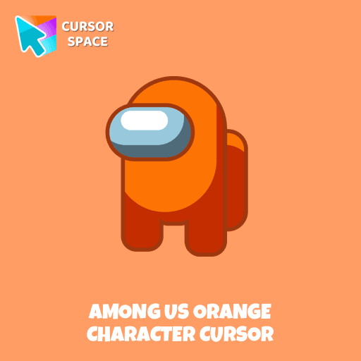 Among Us Orange Character cursor pointer cursor